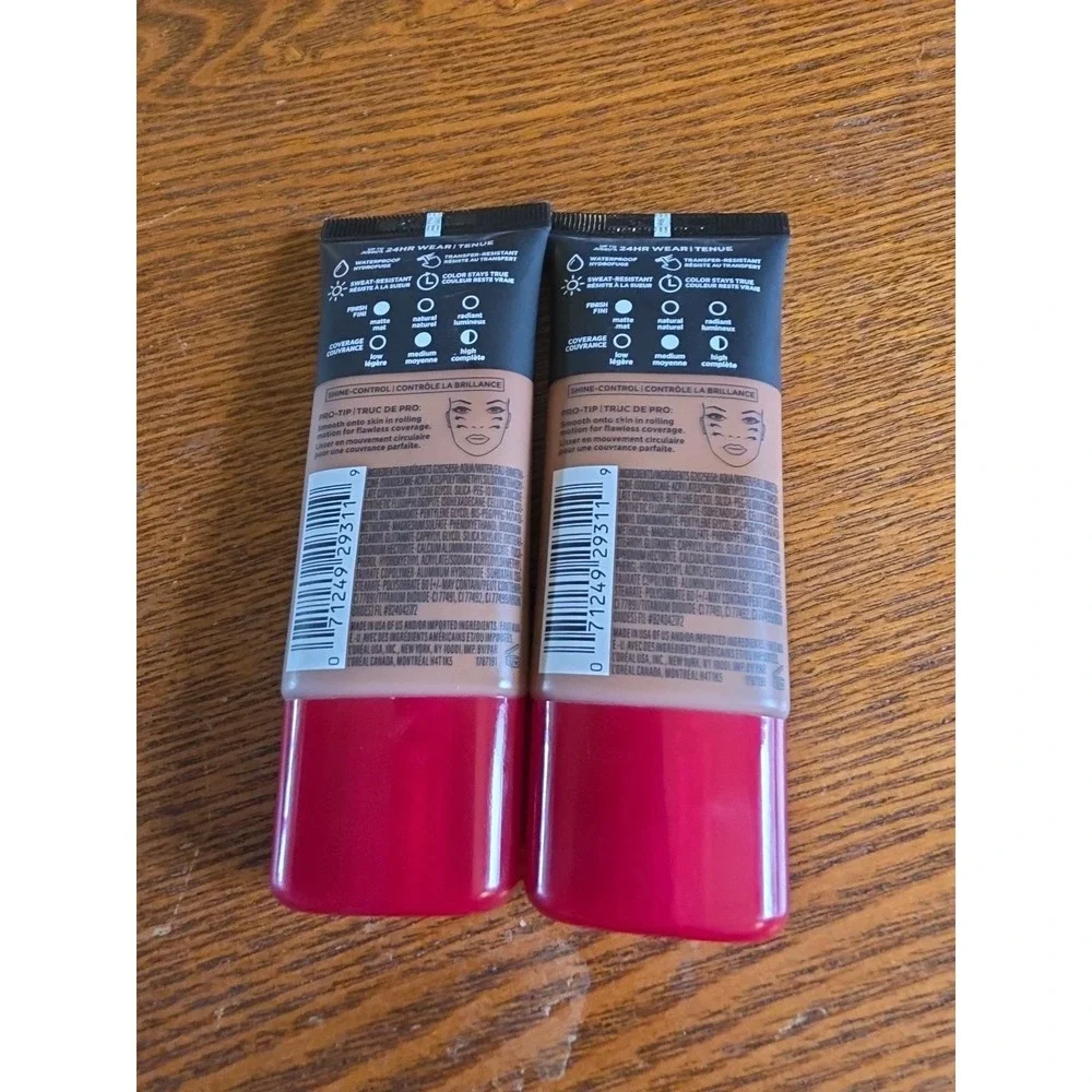 Lot of 2 L'Oréal Infallible‎ Pro-Matte 24 Hr Foundation 109 CLASSIC TAN NEW